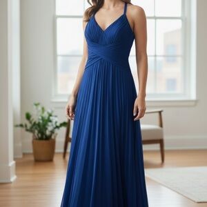 Chic Royal Blue Maxi Dress